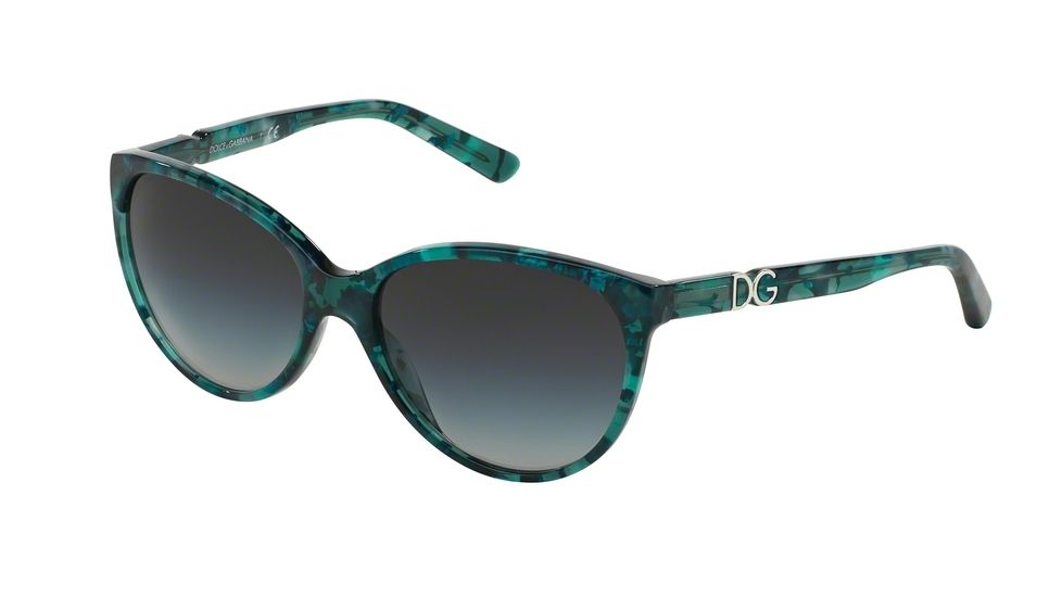 Dolce&amp;Gabbana ICONIC LOGO DG4171PM Single Vision Prescription Sunglasses DG4171PM-29118G-56 - Lens Diameter 56 mm, Frame Color Green Marble