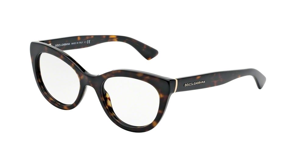 Dolce&amp;Gabbana LACE DG3197 Bifocal Prescription Eyeglasses 502-51 - Havana Frame