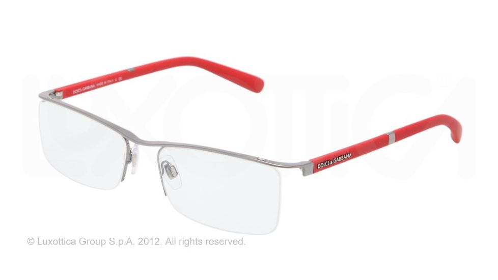 Dolce&amp;Gabbana LIFESTYLE DG1249 Bifocal Prescription Eyeglasses 1231-53 - Gunmetal Frame