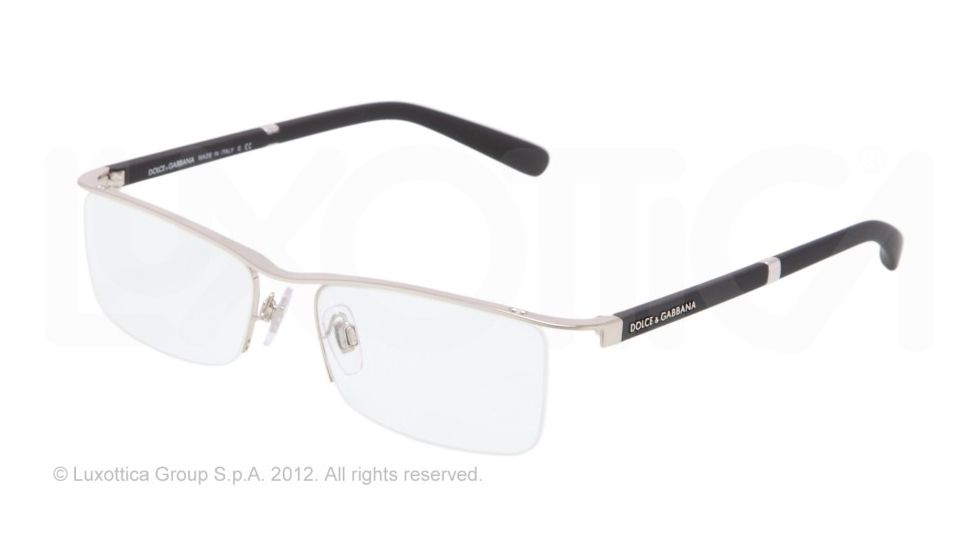 Dolce&amp;Gabbana LIFESTYLE DG1249 Bifocal Prescription Eyeglasses 1232-53 - Silver Frame