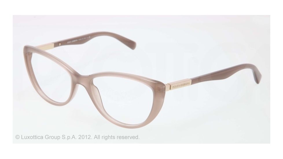 Dolce&amp;Gabbana LIPSTICK DG3155 Eyeglass Frames 2679-52 - Opal Taupe Frame, Demo Lens Lenses