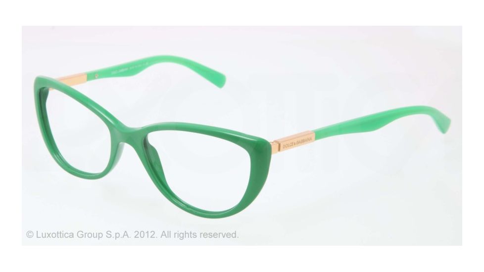 Dolce&amp;Gabbana LIPSTICK DG3155 Eyeglass Frames 2699-54 - Matte Opal Green Frame, Demo Lens Lenses