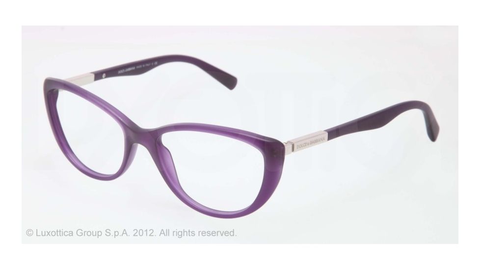 Dolce&amp;Gabbana LIPSTICK DG3155 Eyeglass Frames 2701-52 - Matte Opal Violet Frame, Demo Lens Lenses