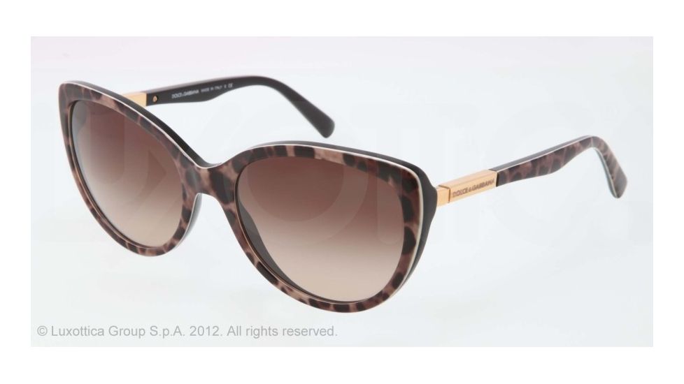 Dolce&amp;Gabbana LIPSTICK DG4175 Single Vision Prescription Sunglasses DG4175-199513-57 - Lens Diameter 57 mm, Lens Diameter 57 mm, Frame Color Animalier