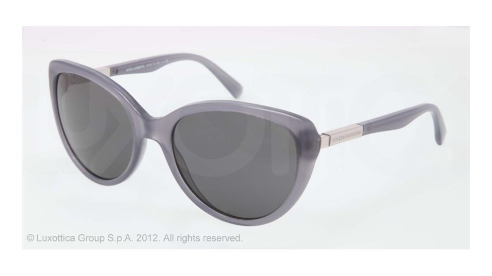 Dolce&amp;Gabbana LIPSTICK DG4175 Single Vision Prescription Sunglasses DG4175-267687-57 - Lens Diameter 57 mm, Lens Diameter 57 mm, Frame Color Opal Gray