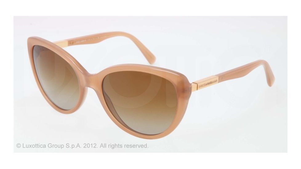 Dolce&amp;Gabbana LIPSTICK DG4175 Single Vision Prescription Sunglasses DG4175-2678T5-57 - Lens Diameter 57 mm, Lens Diameter 57 mm, Frame Color Opal Camel
