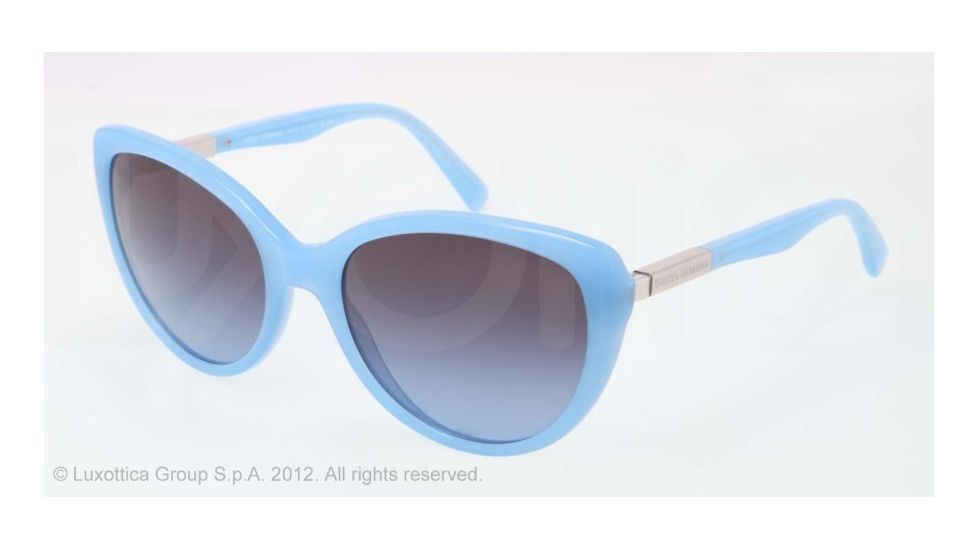Dolce&amp;Gabbana LIPSTICK DG4175 Single Vision Prescription Sunglasses DG4175-26988F-57 - Lens Diameter 57 mm, Lens Diameter 57 mm, Frame Color Opal Azure