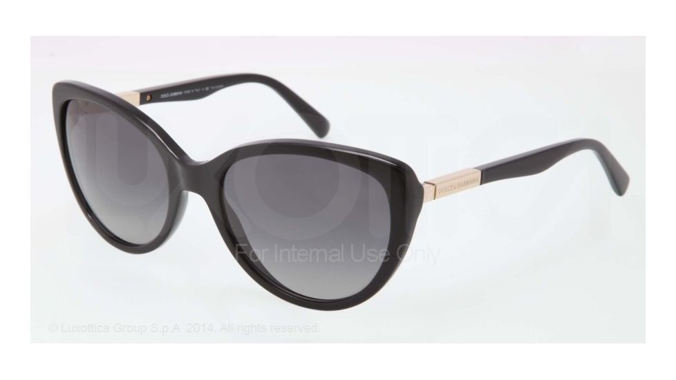 Dolce&amp;Gabbana LIPSTICK DG4175 Single Vision Prescription Sunglasses DG4175-501-T3-57 - Lens Diameter 57 mm, Frame Color Black