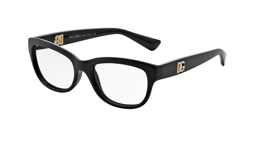 Dolce&amp;Gabbana LOGO EXECUTION DG5011 Bifocal Prescription Eyeglasses 501-54 - Black Frame