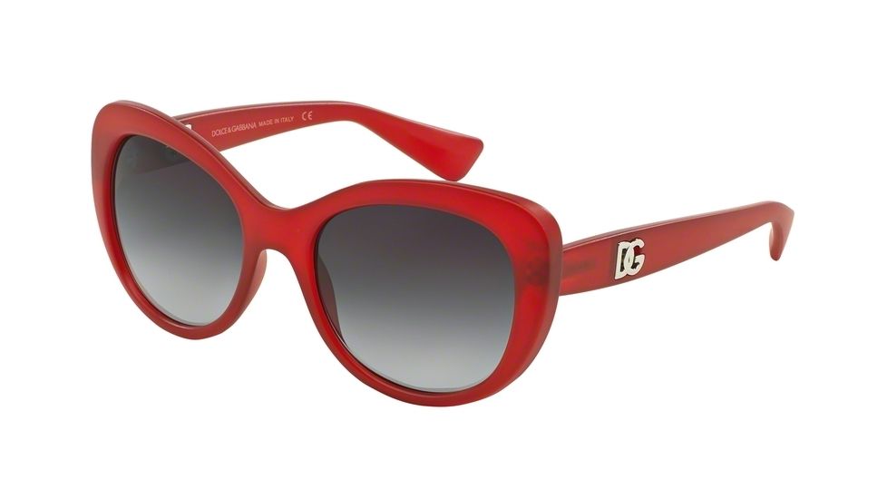 Dolce&amp;Gabbana LOGO EXECUTION DG6090 Progressive Prescription Sunglasses DG6090-28698G-54 - Lens Diameter 54 mm, Frame Color Matte Pal Red
