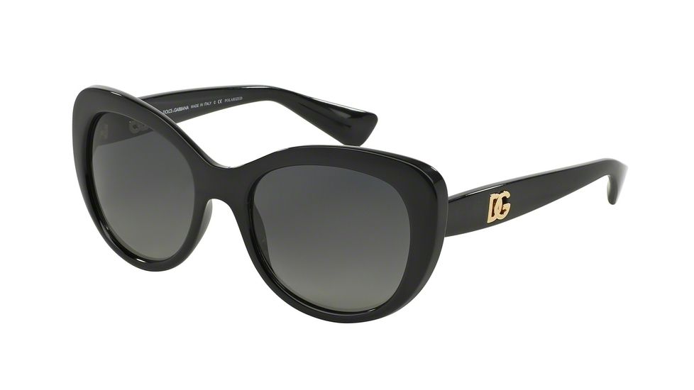 Dolce&amp;Gabbana LOGO EXECUTION DG6090 Progressive Prescription Sunglasses DG6090-501-T3-54 - Lens Diameter 54 mm, Frame Color Black
