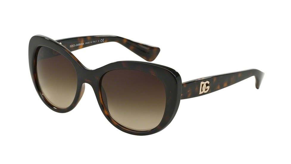 Dolce&amp;Gabbana LOGO EXECUTION DG6090 Progressive Prescription Sunglasses DG6090-502-13-54 - Lens Diameter 54 mm, Frame Color Havana