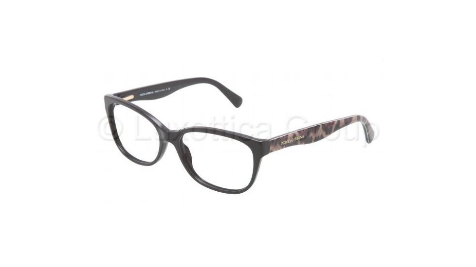 Dolce&amp;Gabbana MATT SILK DG3136 Single Vision Prescription Eyeglasses 2525-5516 - Black Frame