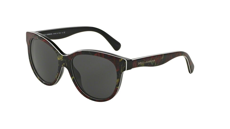 Dolce&amp;Gabbana MATT SILK DG4176 Bifocal Prescription Sunglasses DG4176-293887-49 - Lens Diameter 49 mm, Frame Color Top Rose On Black
