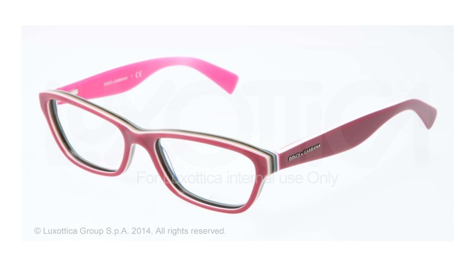 Dolce&amp;Gabbana MULTICOLOR DG3175 Eyeglass Frames 2766-52 - Marc/multilayer/fuxia Frame
