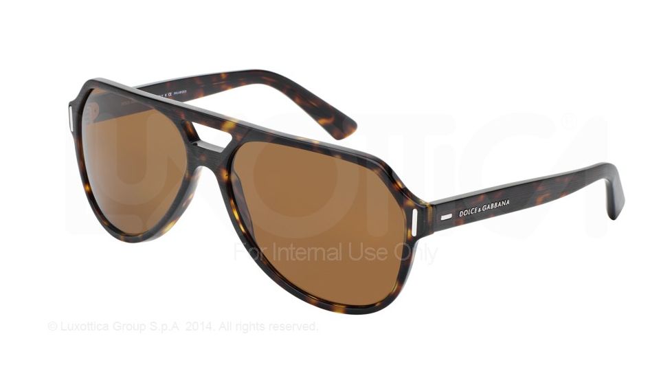 Dolce&amp;Gabbana NEW BOND STREET DG4224 Bifocal Prescription Sunglasses DG4224-282183-61 - Lens Diameter 61 mm, Frame Color Brushed Havana