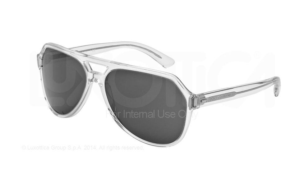 Dolce&amp;Gabbana NEW BOND STREET DG4224 Sunglasses 656/87-61 - Crystal Frame, Grey Lenses