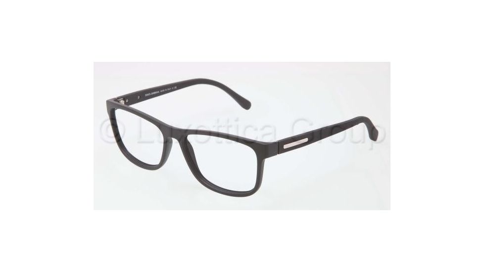 Dolce&amp;Gabbana OVER-MOLDED RUBBER DG5003 Eyeglass Frames 2616-5415 - Black Frame