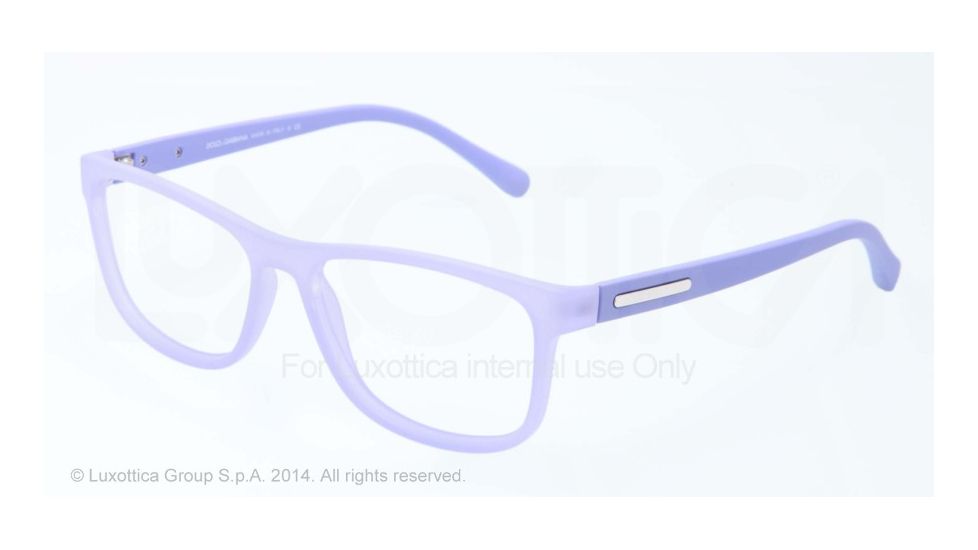 Dolce&amp;Gabbana OVER-MOLDED RUBBER DG5003 Eyeglass Frames 2786-54 - Lilalc Demi Transparent Frame