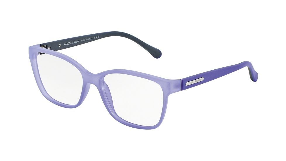 Dolce&amp;Gabbana OVER-MOLDED RUBBER DG5008 Bifocal Prescription Eyeglasses 2817-54 - Lilac Demi Transp Rubber Frame