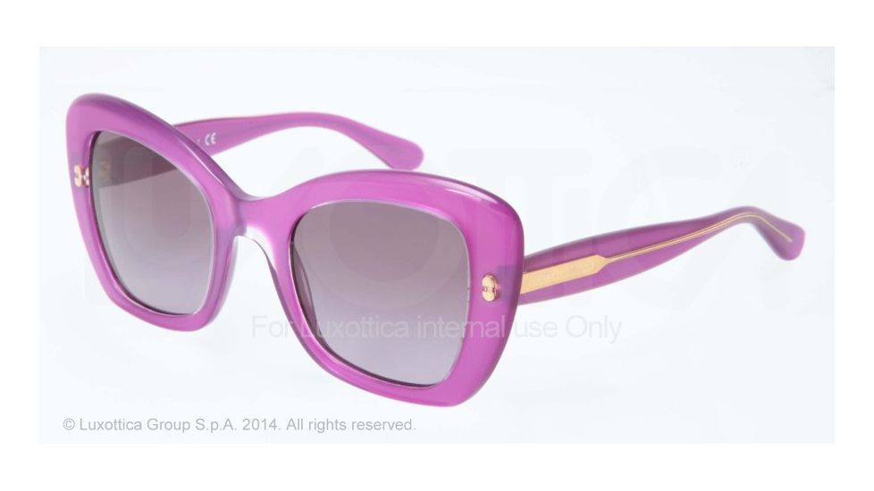 Dolce&amp;Gabbana PEARL DG4205 Sunglasses 27728H-49 - Top Crystal On Pearl Violet Frame, Violet Gradient Lenses