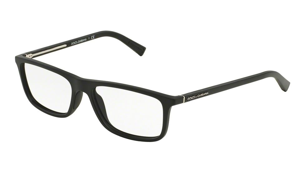 Dolce&amp;Gabbana RUBBER EVOLUTION DG5013 Eyeglass Frames 2616-55 - Black Rubber Frame