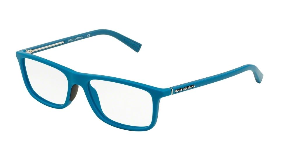 Dolce&amp;Gabbana RUBBER EVOLUTION DG5013 Eyeglass Frames 2894-55 - Turquoise Rubber Frame