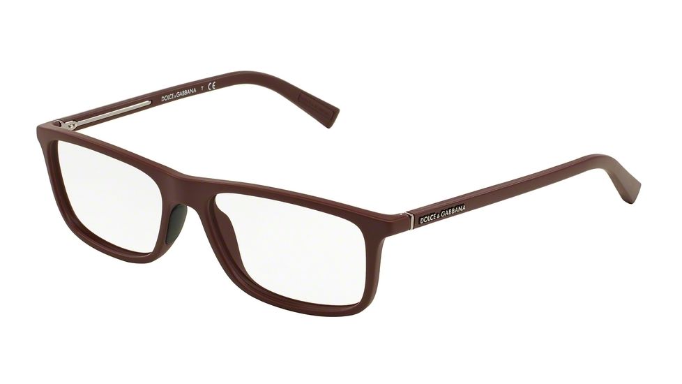 Dolce&amp;Gabbana RUBBER EVOLUTION DG5013 Eyeglass Frames 2895-55 - Bordeaux Rubber Frame