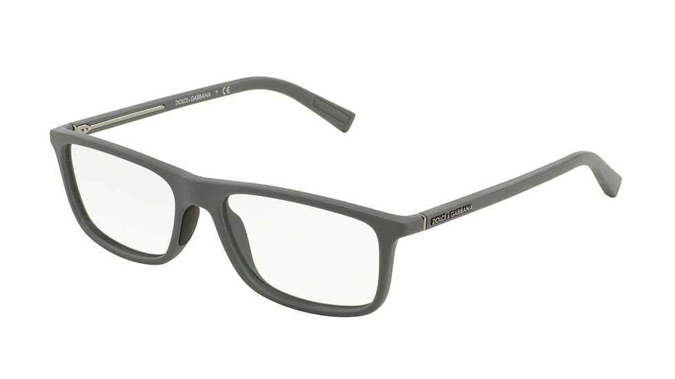 Dolce&amp;Gabbana RUBBER EVOLUTION DG5013 Eyeglass Frames 2901-55 - Grey Rubber Frame