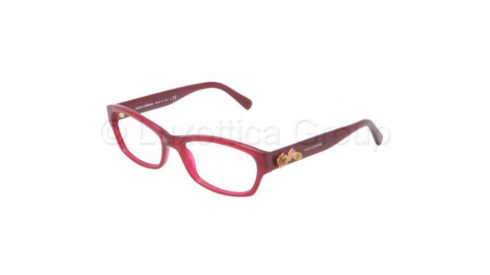 Dolce&amp;Gabbana SICILIAN BAROQUE DG3150 Eyeglass Frames 2681-5217 - Opal Red Frame, Demo Lens Lenses