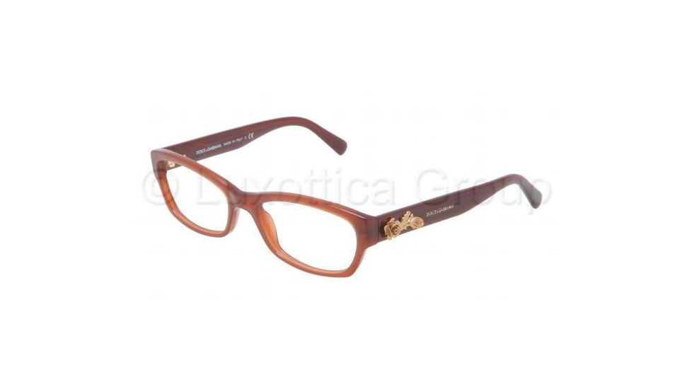 Dolce&amp;Gabbana SICILIAN BAROQUE DG3150 Eyeglass Frames 2682-5217 - Opal Caramel Frame, Demo Lens Lenses