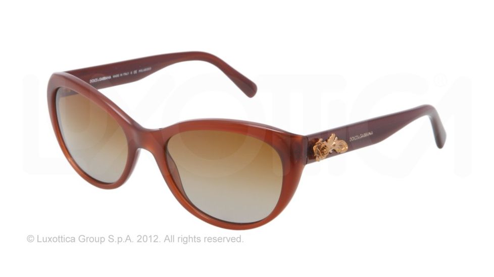 Dolce&amp;Gabbana SICILIAN BAROQUE DG4160 Prescription Sunglasses DG4160-2682T5-54 - Lens Diameter 54 mm, Lens Diameter 54 mm, Frame Color Opal Caramel
