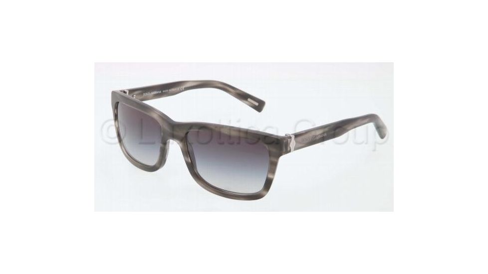 Dolce&amp;Gabbana SICILIAN HINGE DG4161 Progressive Prescription Sunglasses DG4161-25968G-5718 - Lens Diameter 57 mm, Frame Color Matte Striped Gray
