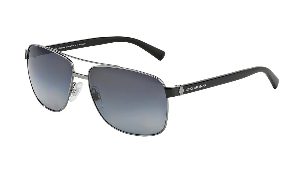 Dolce&amp;Gabbana SMALL SICILIAN HINGE DG2131 Progressive Prescription Sunglasses DG2131-079-T3-57 - Lens Diameter 57 mm, Frame Color Gunmetal