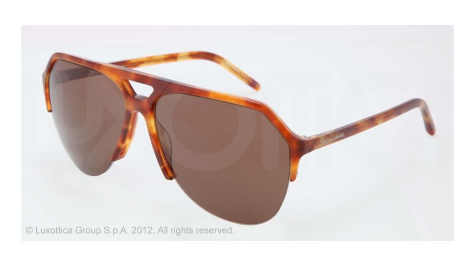 Dolce&amp;Gabbana STEFANO - FASHION SHOW SS13 DG4178 Sunglasses 706/73-62 - Red Havana Frame, Brown Lenses
