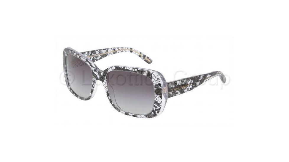 Dolce&amp;Gabbana Prescription Sunglasses DG4101  DG4101-19018G-5419 - Lens Diameter: 54 mm, Frame Color: Black Lace