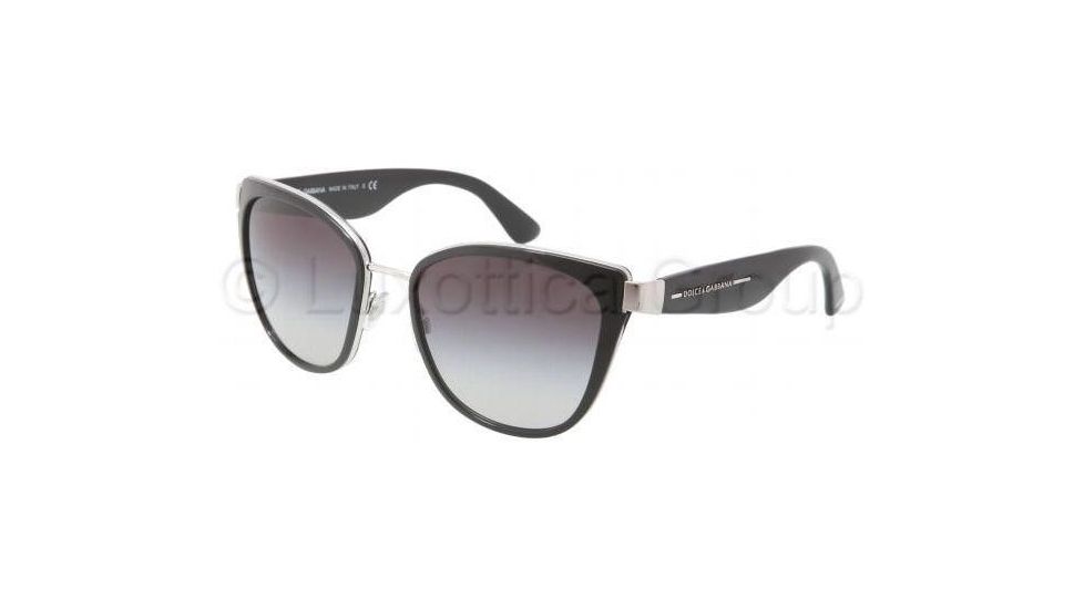 Dolce&amp;Gabbana TRANSPARENCIES DG2107 Progressive Prescription Sunglasses DG2107-05-8G-5719 - Frame Color Silver, Lens Diameter 57 mm