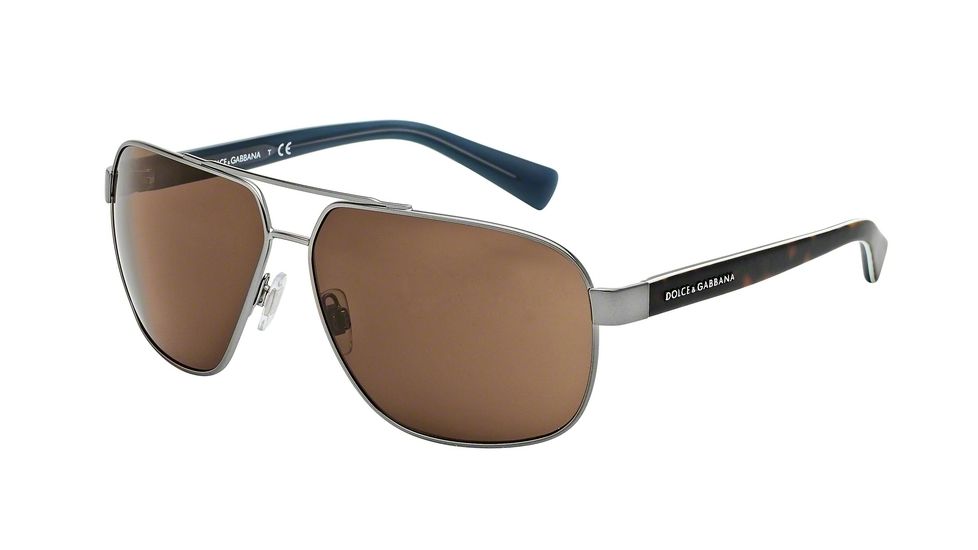 Dolce&amp;Gabbana URBAN DG2140 Single Vision Prescription Sunglasses DG2140-124973-63 - Lens Diameter 63 mm, Frame Color Matte Gunmetal