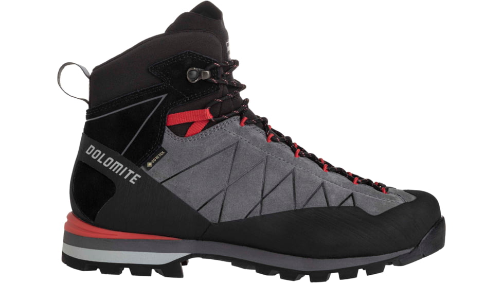 Dolomite Crodarossa HI GTX Shoes - Mens, Gunmetal Grey/Fiery Red, 9.5, 2892411227015-9.5