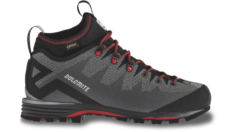 Dolomite Veloce GTX Shoes - Mens, Pewter Grey/Fiery Red, 10M/11W, 2695231186016-10M/11W