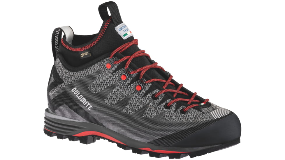 Dolomite Veloce GTX Shoes - Mens, Pewter Grey/Fiery Red, 10M/11W, 2695231186016-10M/11W