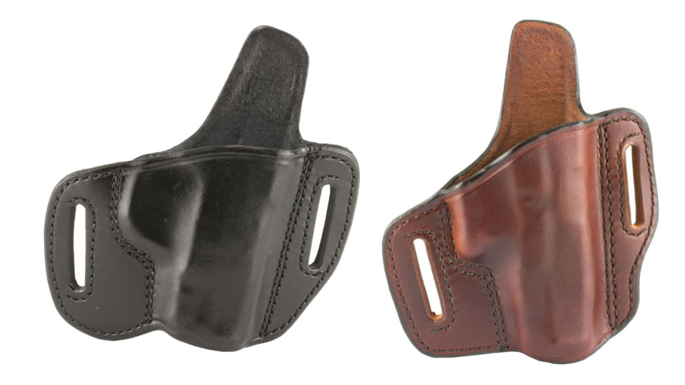Don Hume H721 Open Top Conceal Carry Holster, Black, Saddle Brown