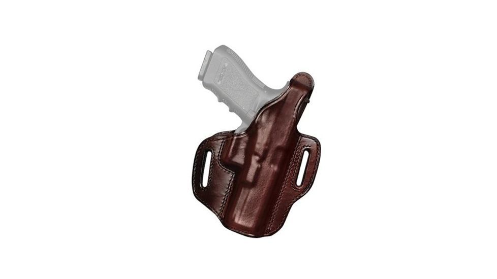 Don Hume H721 Open Top Conceal Carry Holster, SW MP Compact .40 Cal. 3.5 in Bl, Left Hand, Saddle Brown, J335776L