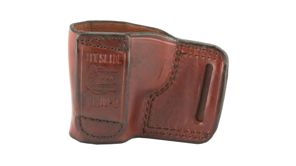 Don Hume KelTec PF9 Right Hand Leather Slide Holster, Brown, DHJ989035R