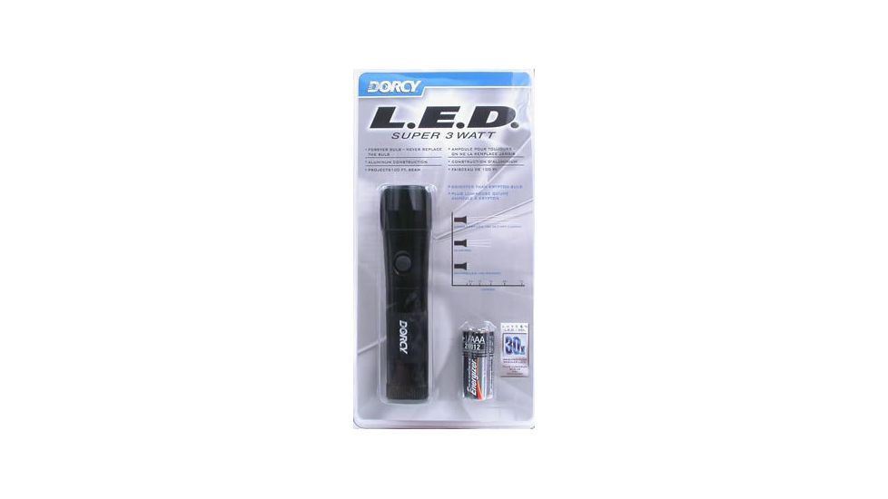 Dorcy 3 Watt - 3AAA LED Flashlight w/ Batteries 41-4275