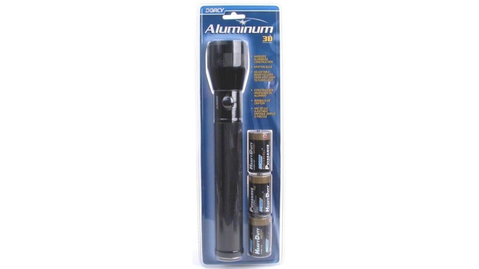 Dorcy 3D Aluminum Flashlight w/ Batteries 41-3625