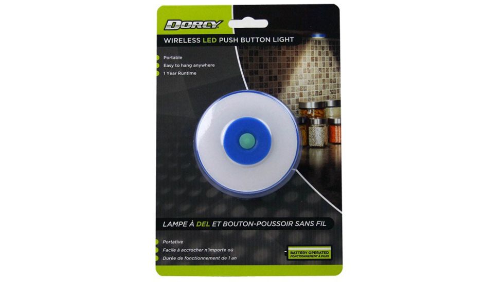 Dorcy Portable LED Area Light with Push Button and Hanging Hook, Pink, Blue, Purple, Green, 41-1067