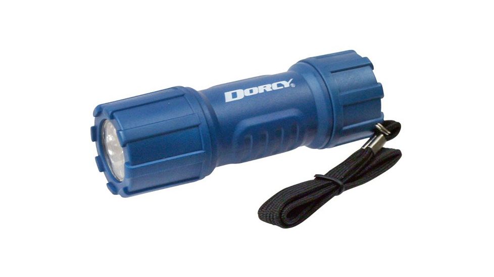 Dorcy 3AAA 135 Lumen Flashlight, Blue, Red, Teal, Yellow, 41-4242