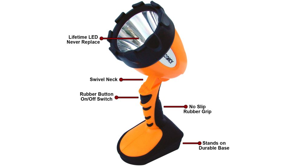 Dorcy 6 Watt- 4C K2 LED Spotlight w/ Batteries 41-4296