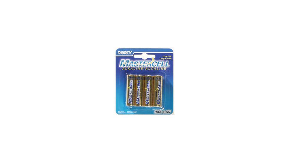 Dorcy AA Mastercell Alkaline Batteries - 8 Per Card 41-1628